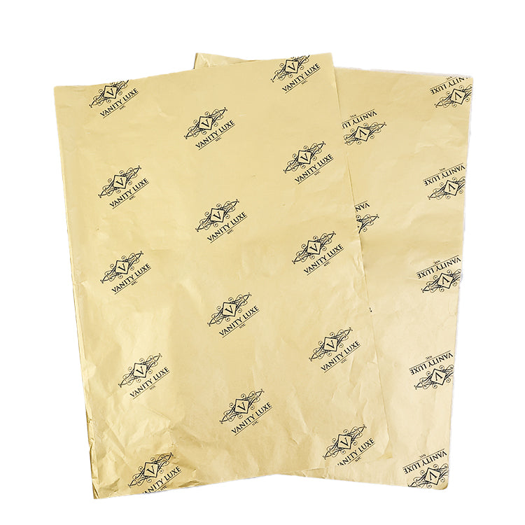 Gold Shirley Paper Print Black English Wrapping Paper