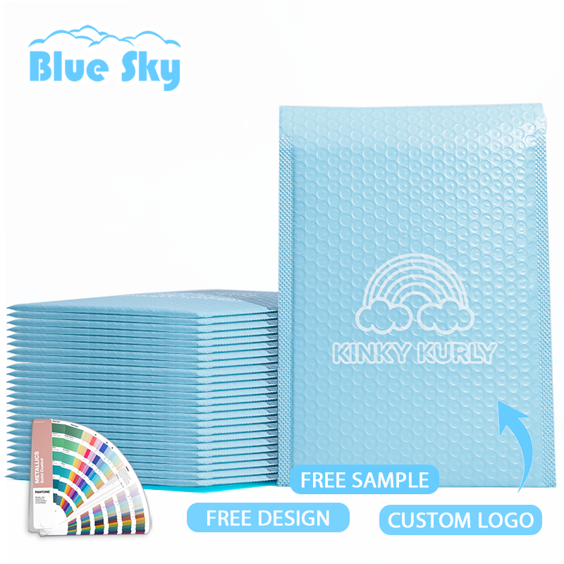 Blue self-adhesive bubble courier bag 12.5