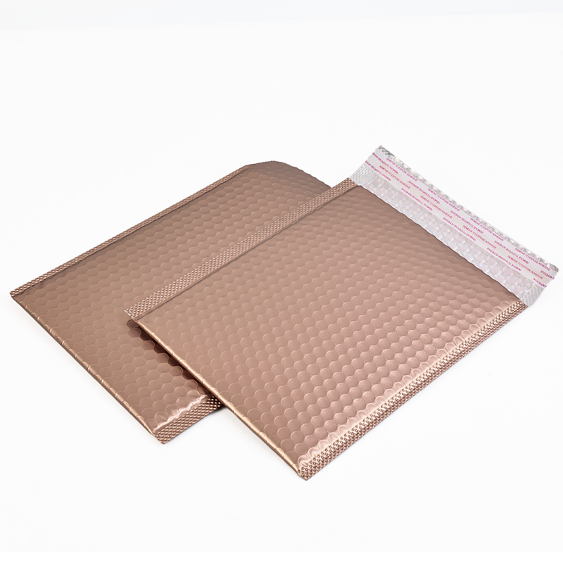 Milk tea gold self-adhesive aluminized film bubble courier bag 9.18