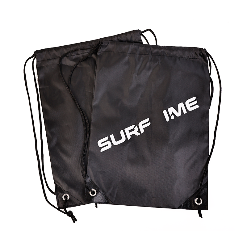 Black Backpack Drawstring Pocket 7.15