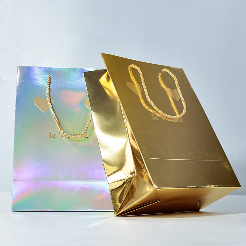 Full-page laser and hot stamping printing paper bag