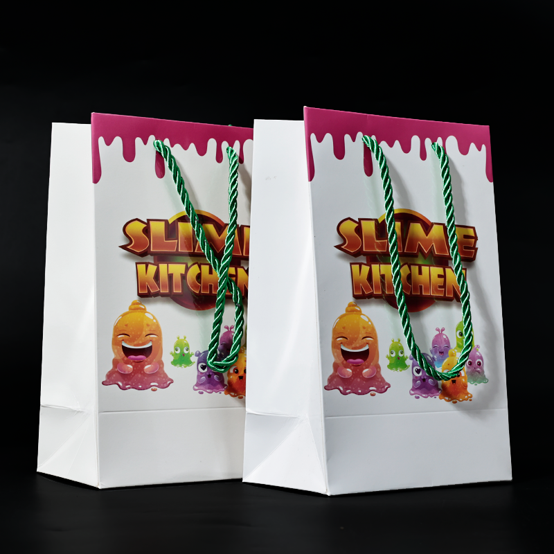 Small size full-print glossy film tote bag