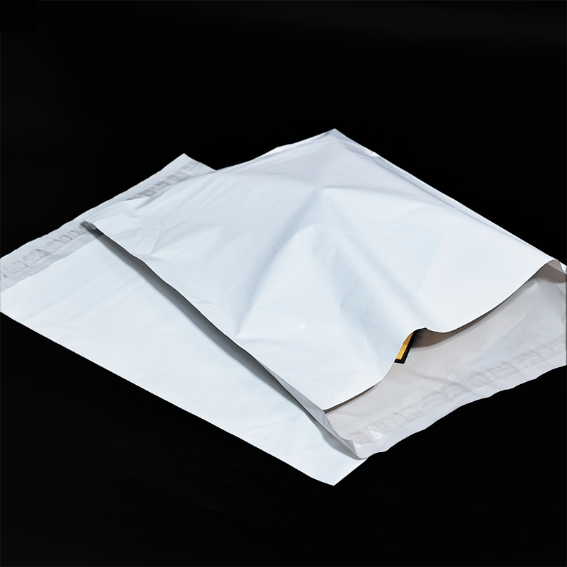 White PE self-adhesive courier bag 12.4