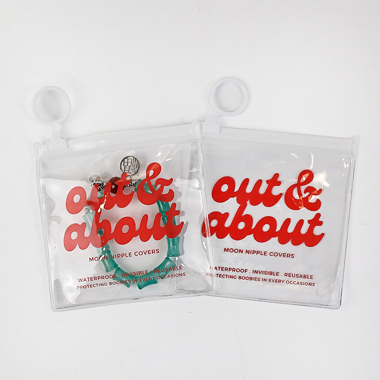 Small capacity white pull ring small capacity zipper bag
