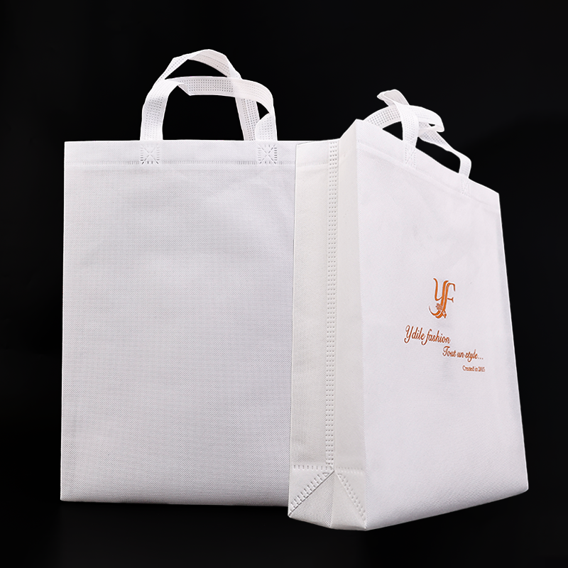 White long non-woven tote bag 4.30