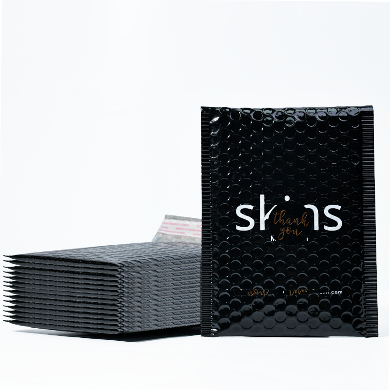 Black glossy film bubble bag 3.19