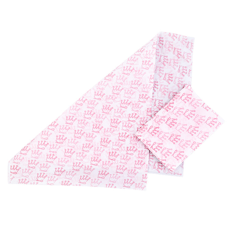 White Shirley Paper Printed Pink English Wrapping Paper