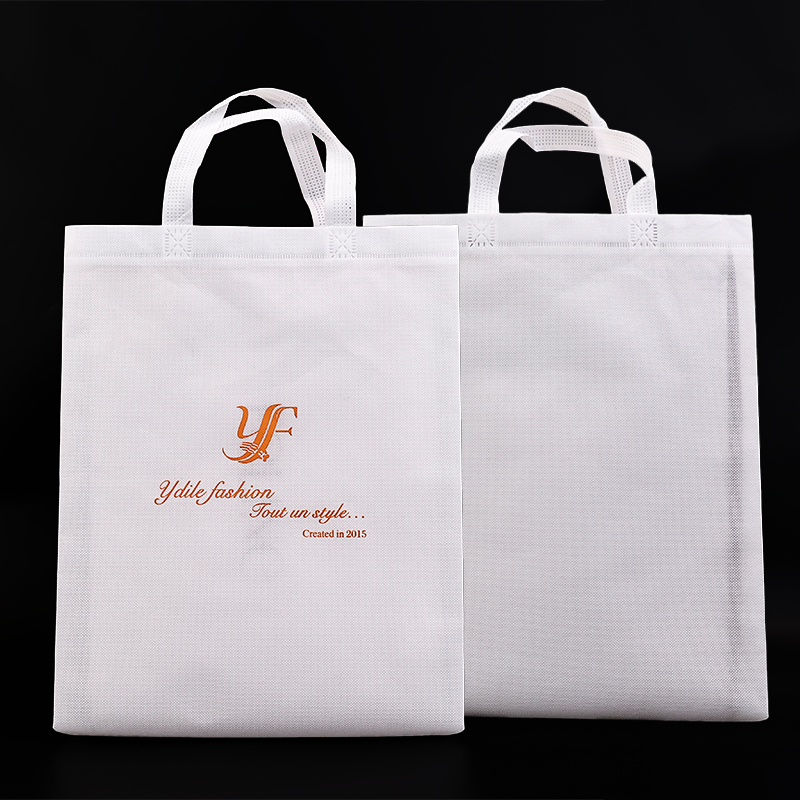 White long non-woven tote bag 4.30