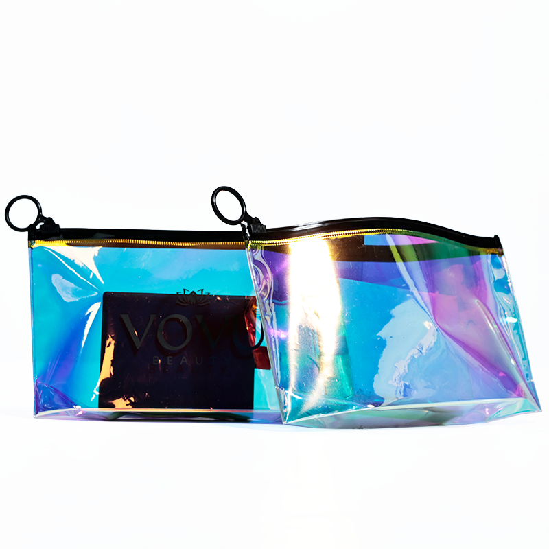 PVC long bottom zipper bag