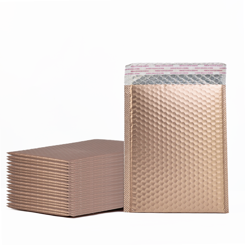 Milk tea gold self-adhesive aluminized film bubble courier bag 9.18