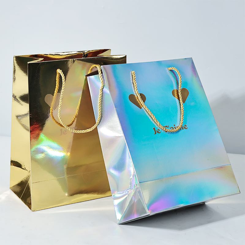 Full-page laser and hot stamping printing paper bag