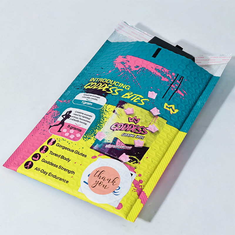 Pattern full color printing co-extrusion film express bubble bag 4.10