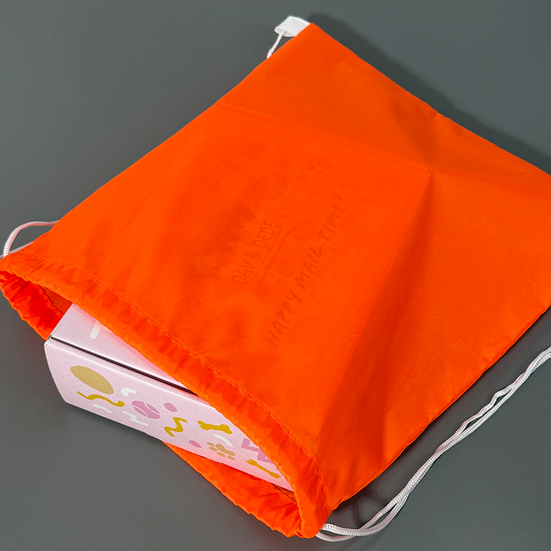 Orange drawstring backpack bag 4.9
