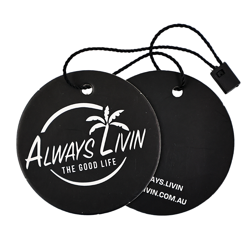 Black multi-pattern style hangtag 2.26