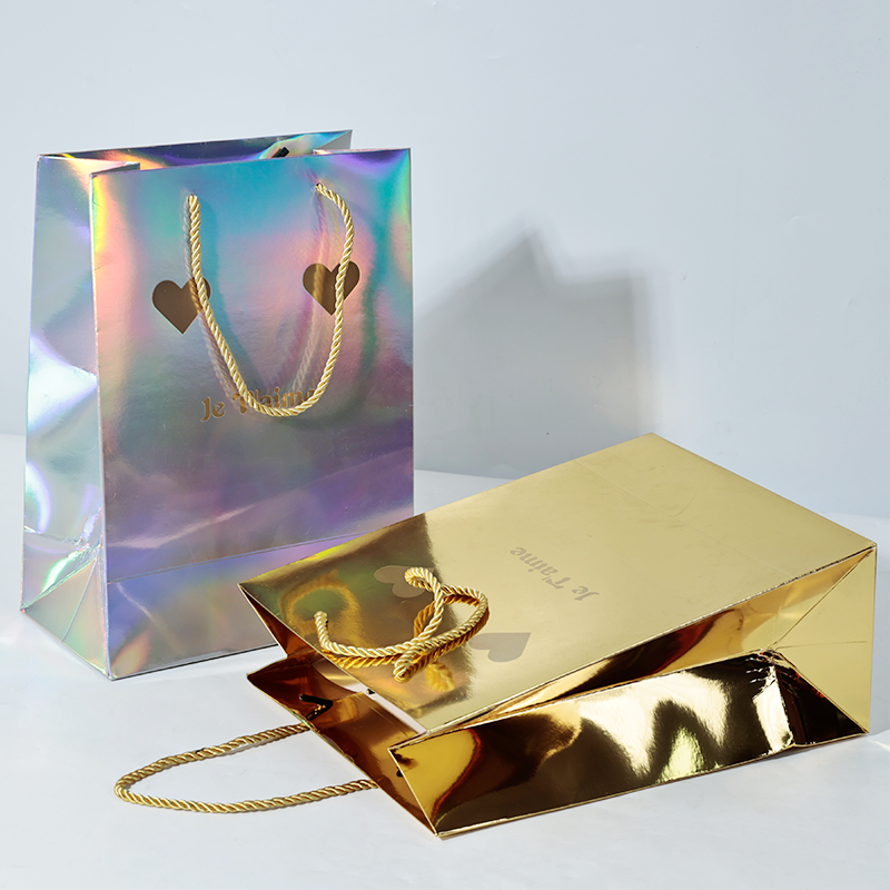 Full-page laser and hot stamping printing paper bag