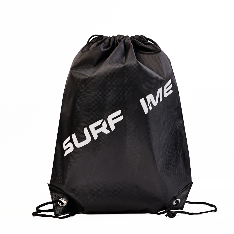 Black Backpack Drawstring Pocket 7.15
