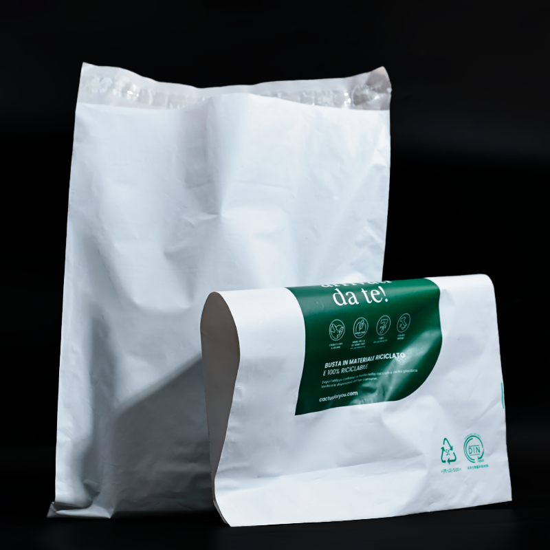 White PE self-adhesive courier bag 12.4