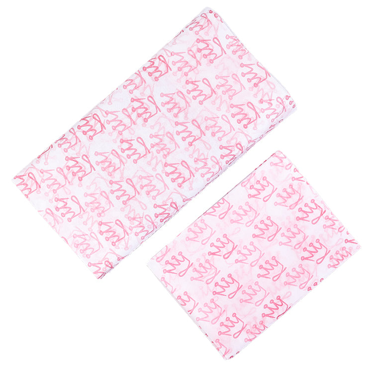 White Shirley Paper Printed Pink English Wrapping Paper