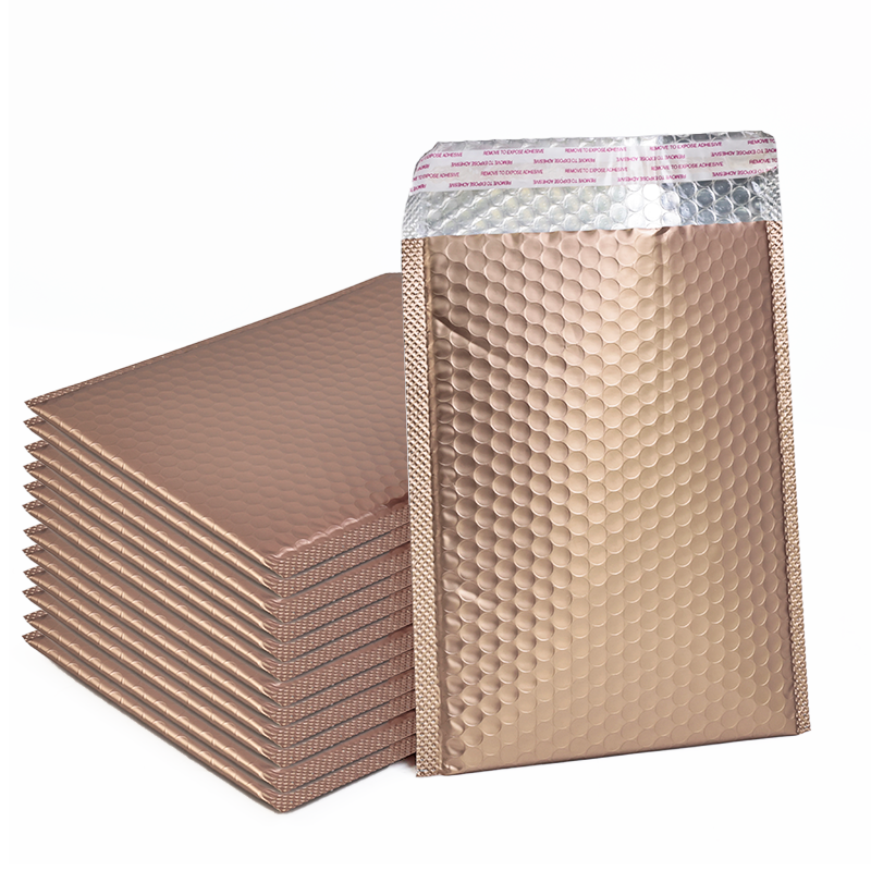 Milk tea gold self-adhesive aluminized film bubble courier bag 9.18