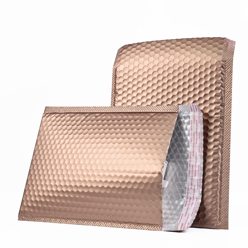 Milk tea gold self-adhesive aluminized film bubble courier bag 9.18