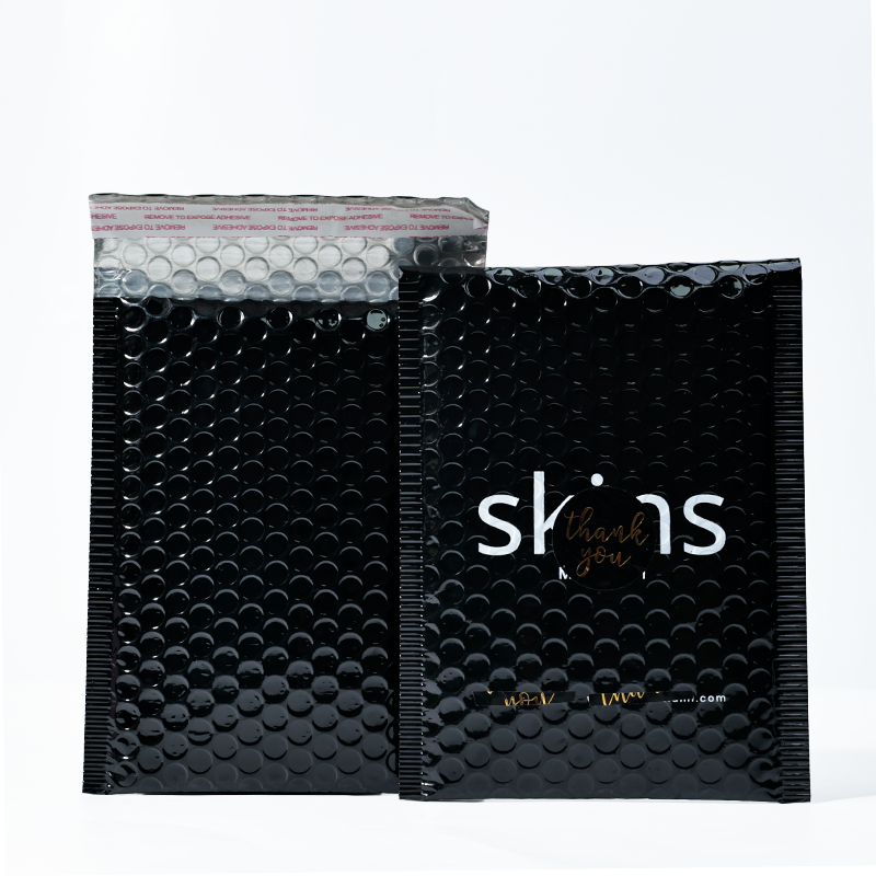Black glossy film bubble bag 3.19