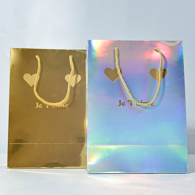 Full-page laser and hot stamping printing paper bag