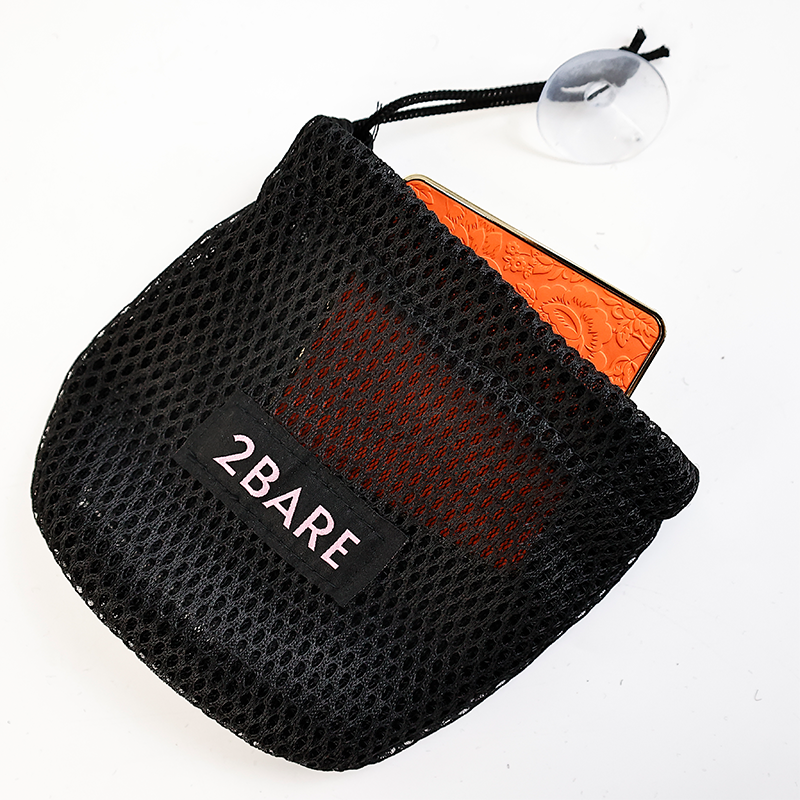 Mesh drawstring pocket 1.25