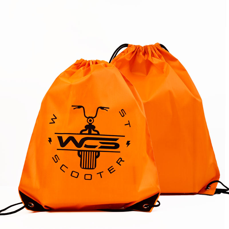Orange Backpack Drawstring Pocket 7.13