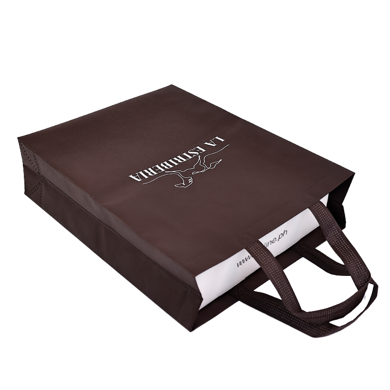 Brown long non-woven tote bag 4.30