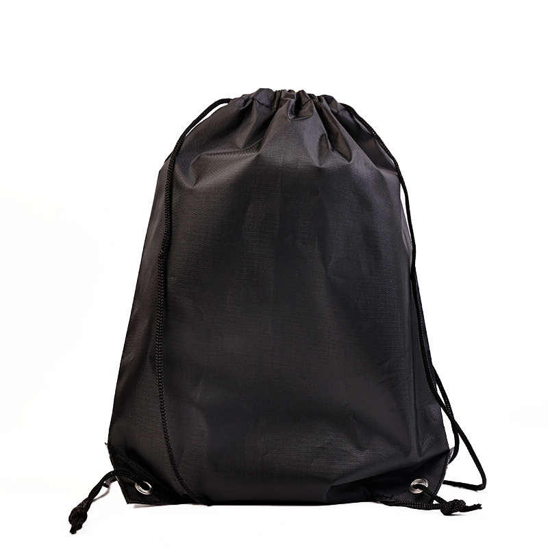 Black Backpack Drawstring Pocket 7.15