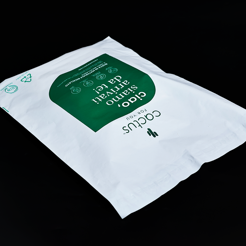 White PE self-adhesive courier bag 12.4