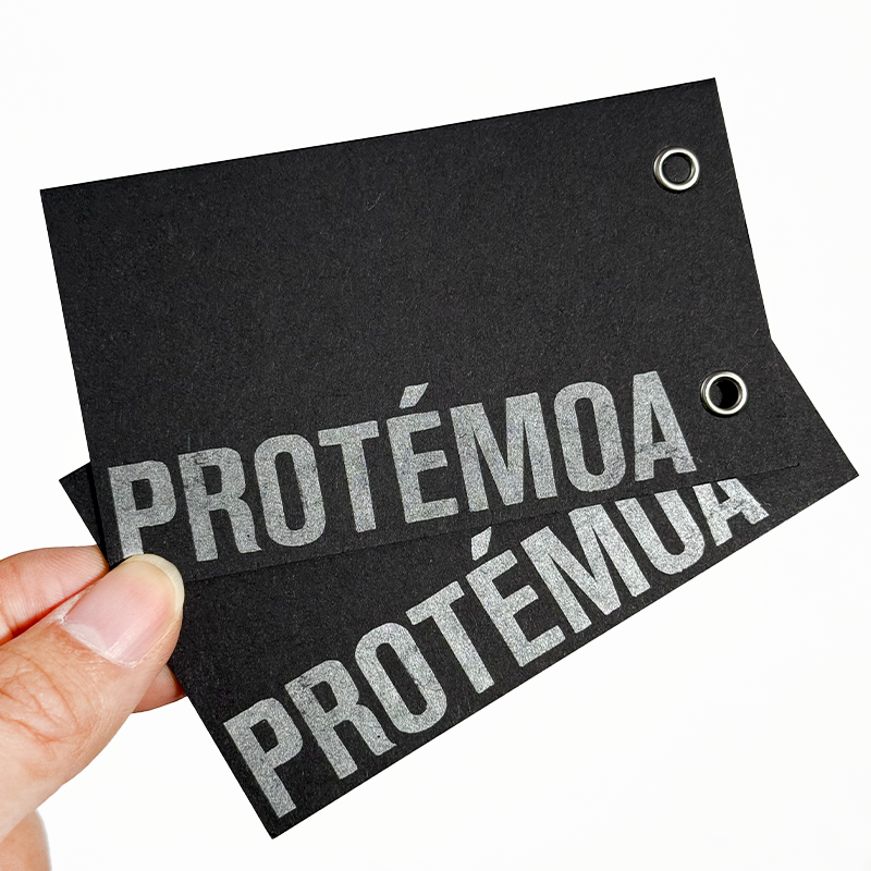 Black printed silver bimetallic buckle card 12.17