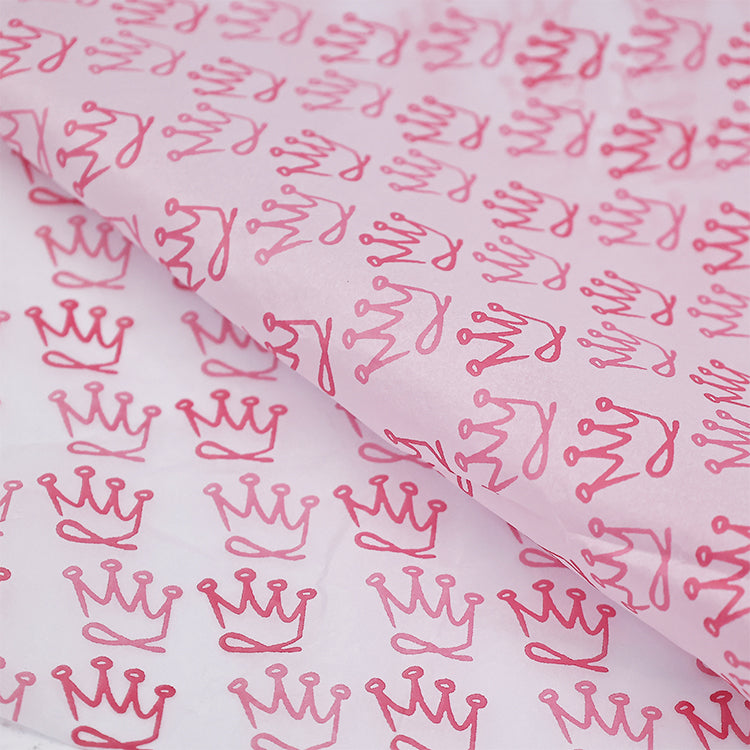 White wrapping paper pattern pink print