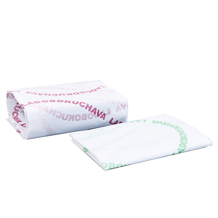 White Shirley Paper Printed Red and Green Pattern Wrapping Paper