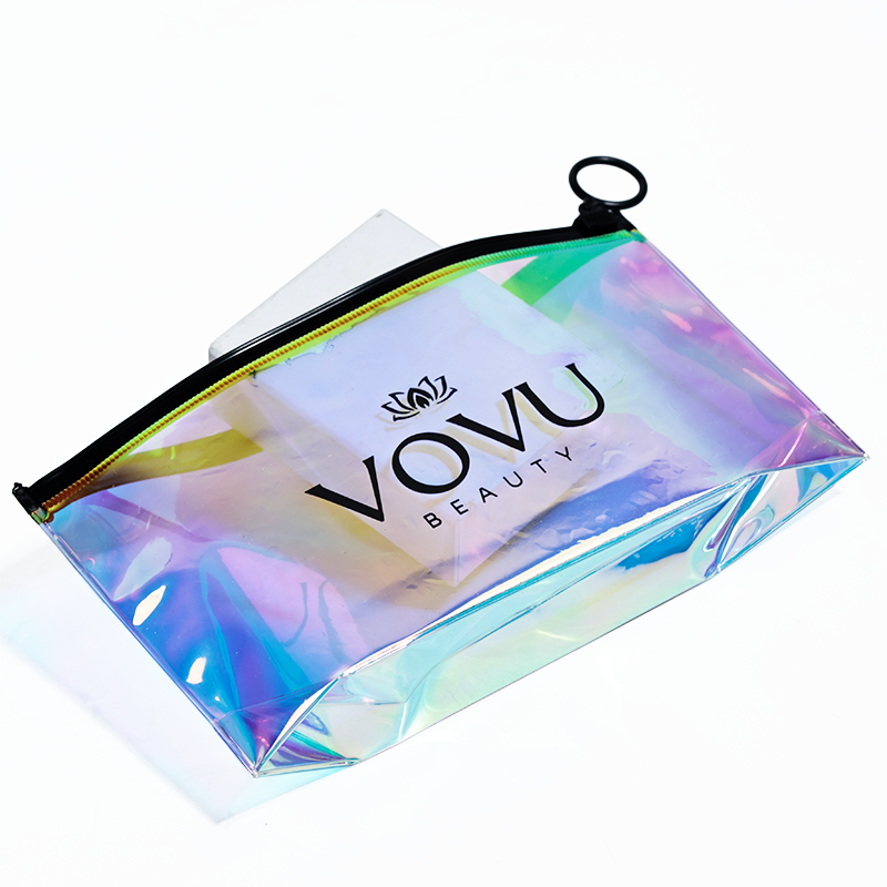 PVC long bottom zipper bag