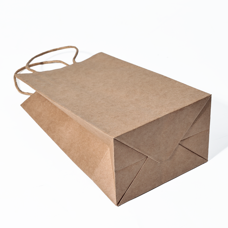 Brown kraft paper tote bag