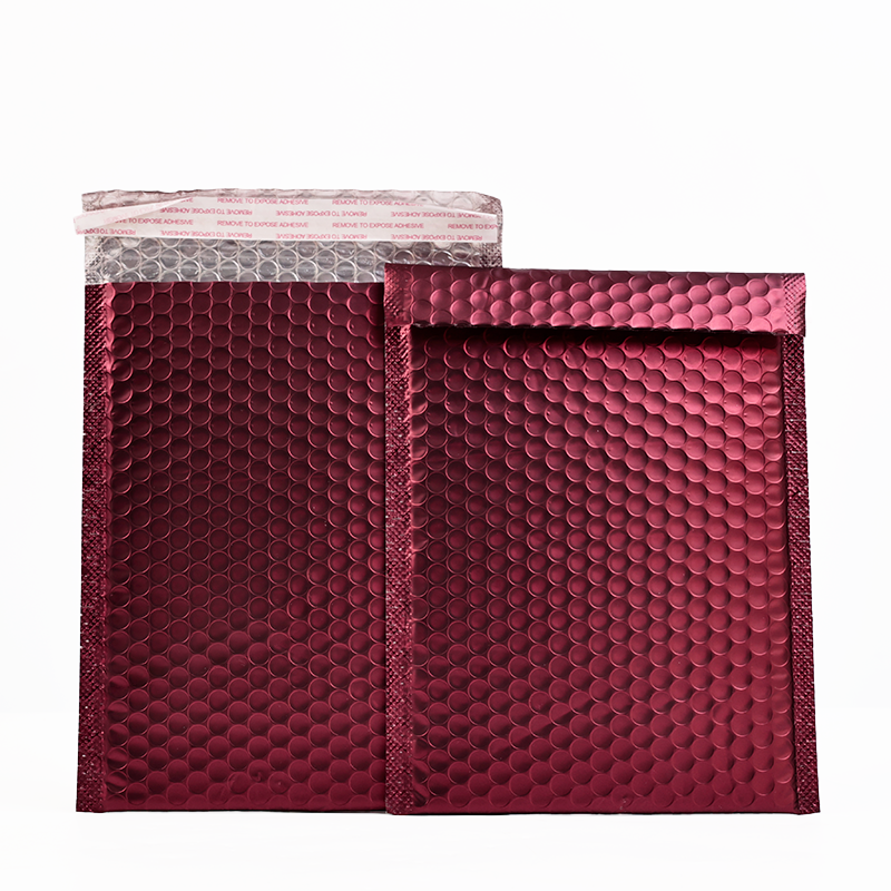 Wine red self-adhesive aluminized bubble courier bag 9.18