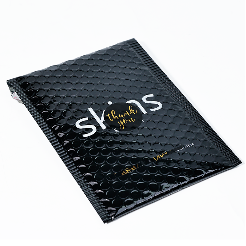 Black glossy film bubble bag 3.19