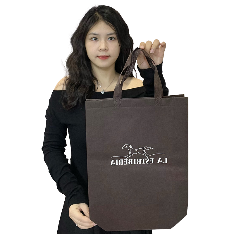 Brown long non-woven tote bag 4.30