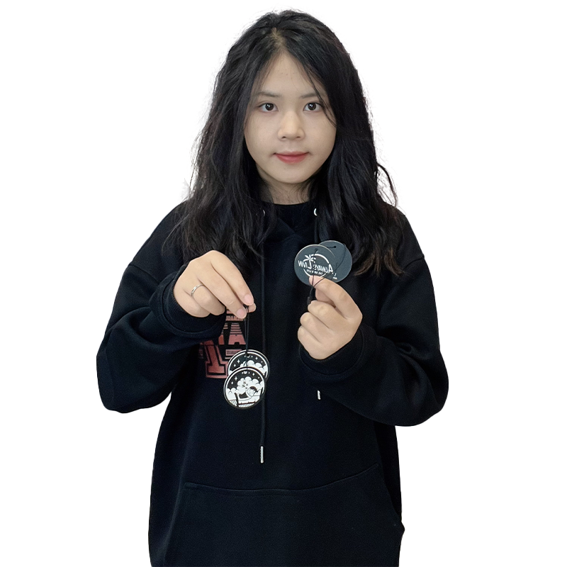 Black multi-pattern style hangtag 2.26