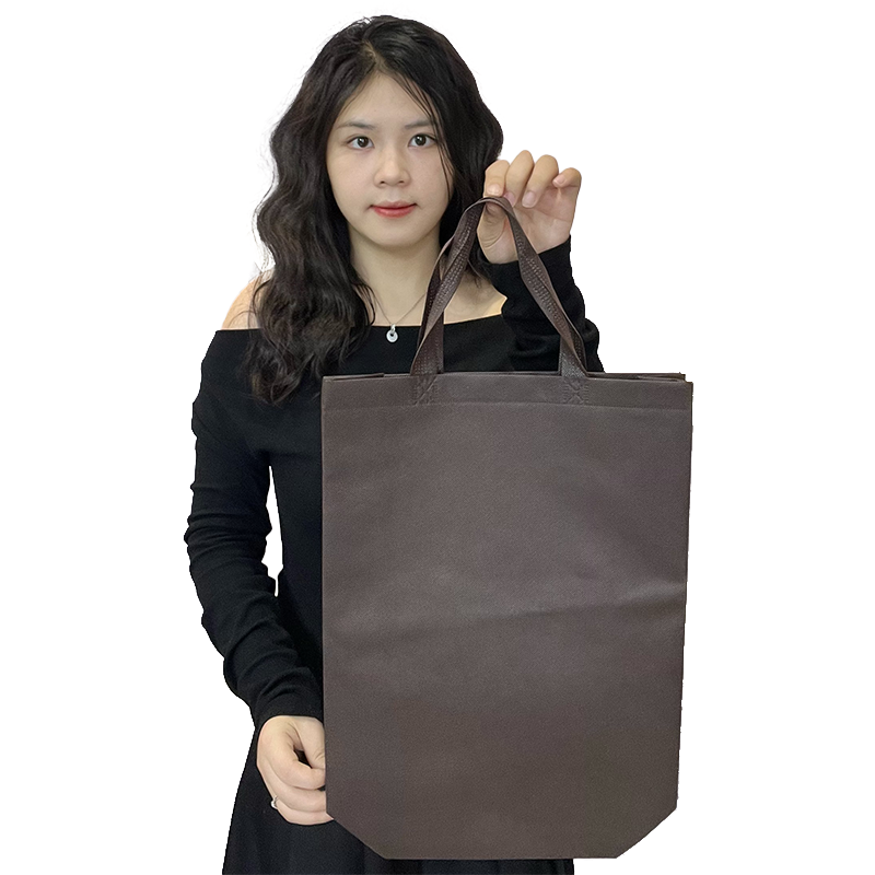Brown long non-woven tote bag 4.30