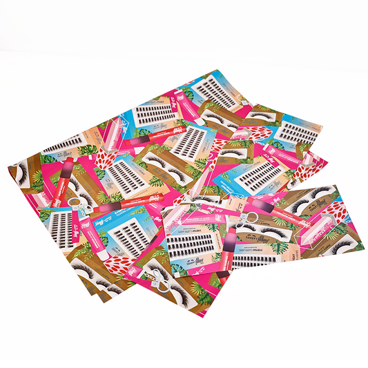Full-page printed wrapping paper in various sizes
