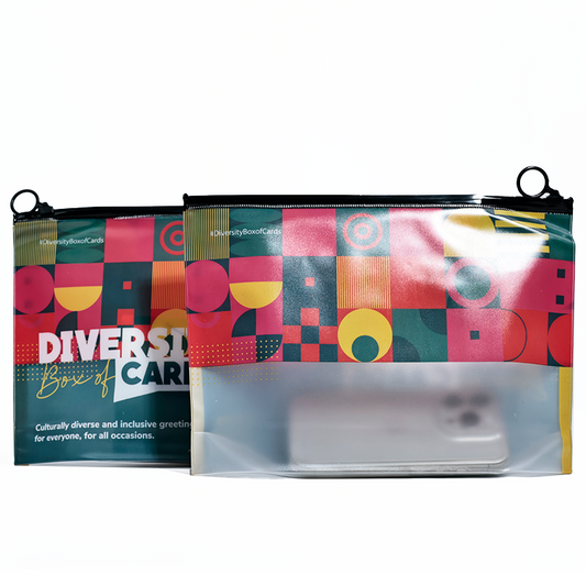 Full color printing transparent frosted skylight PVC zipper bag