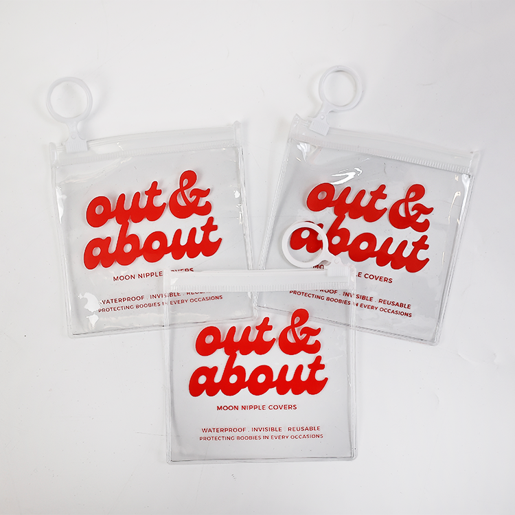 Small capacity white pull ring small capacity zipper bag