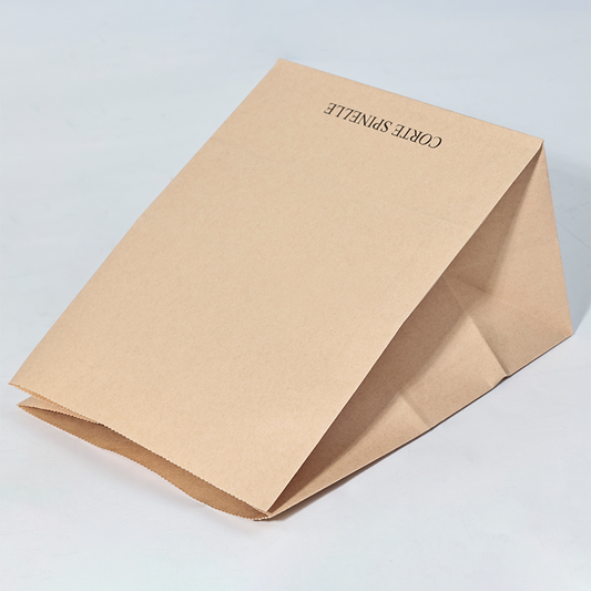 Flat Kraft Paper Food Packaging Bag