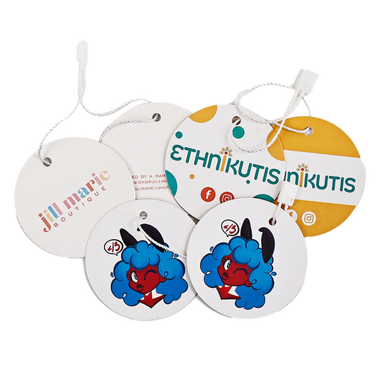 Round multi-pattern hangtag 2.20