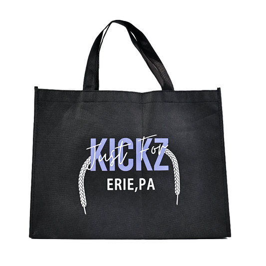 Black non-woven tote bag with bottom 2.20