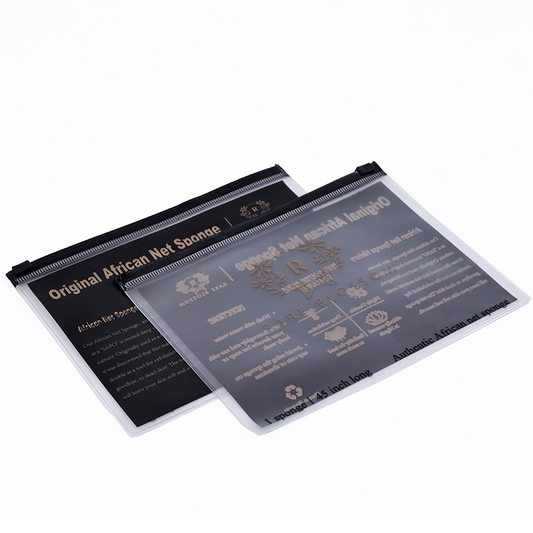 Single-sided transparent frosted PVC zipper bag