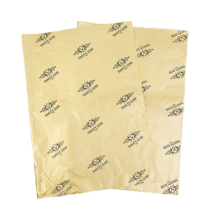 Gold Shirley Paper Print Black English Wrapping Paper
