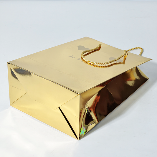 Full-page laser and hot stamping printing paper bag